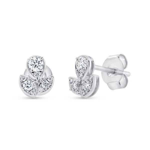 Bezel Stud Earrings