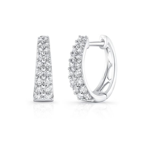 2-Row Huggie Earrings