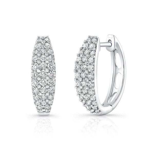 3-Row Huggie Earrings
