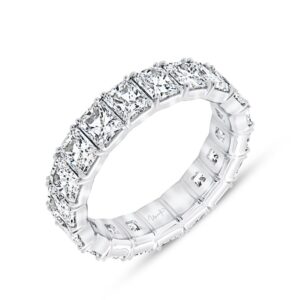 1-Row Radiant Diamond Anniversary Ring