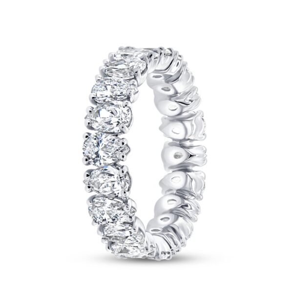 1-Row Pear Shaped Anniversary Ring - Image 2
