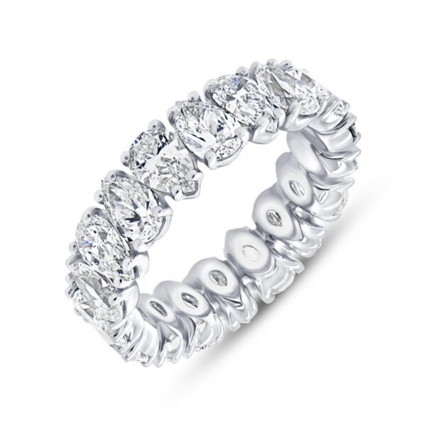 1-Row Pear Shaped Anniversary Ring