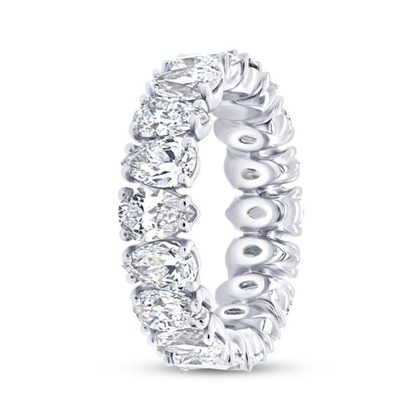 1-Row Pear Shaped Anniversary Ring - Image 2