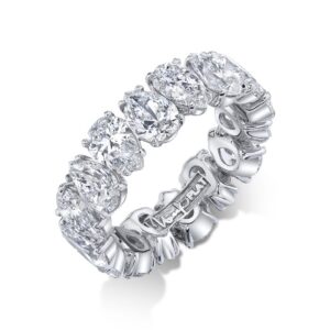 1-Row Pear Shaped Anniversary Ring