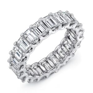 1-Row Emerald Cut Anniversary Ring