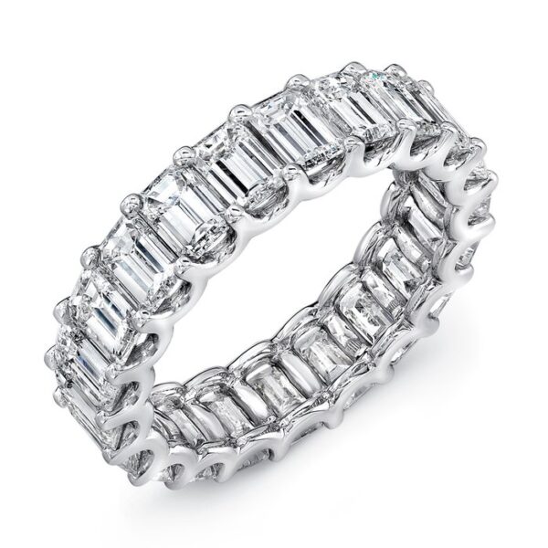 1-Row Emerald Cut Anniversary Ring