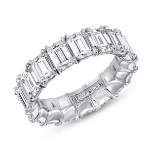 1-Row Emerald Cut Anniversary Ring