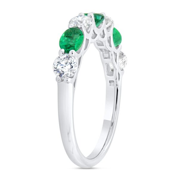 Oval Shaped Emerald Fashion Ring - Image 2