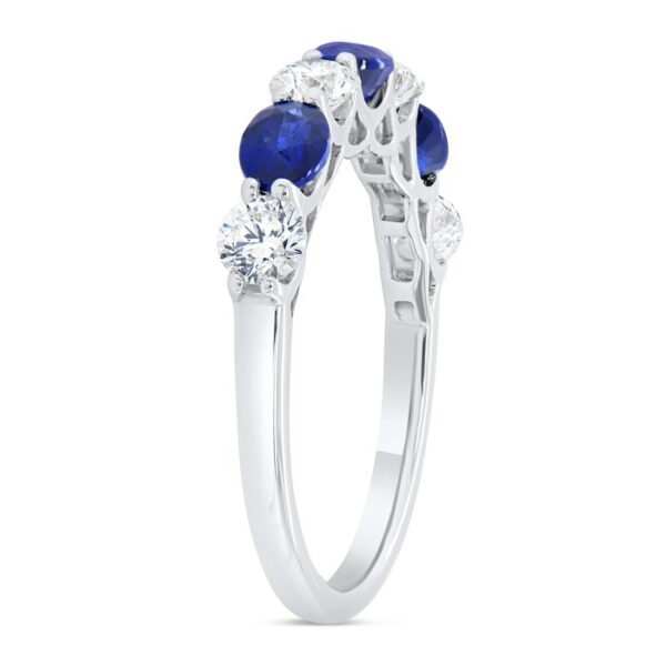 Oval Shaped Blue Sapphire Fashion Ring - Image 2