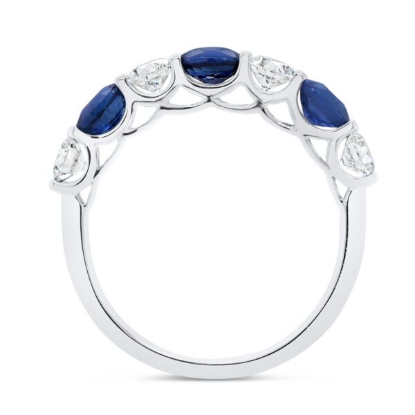 Oval Shaped Blue Sapphire Fashion Ring - Image 3