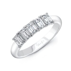 Five-Stone Emerald Cut Anniversary Ring