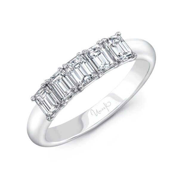 Five-Stone Emerald Cut Anniversary Ring