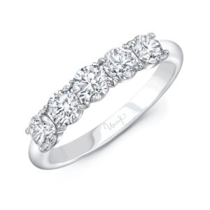 Five-Stone Round Wedding Ring