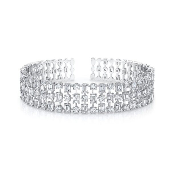 3-Row Cuff Bangle
