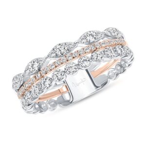 3-Row Diamond Fashion Ring