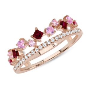 2 Row Fashion Ring