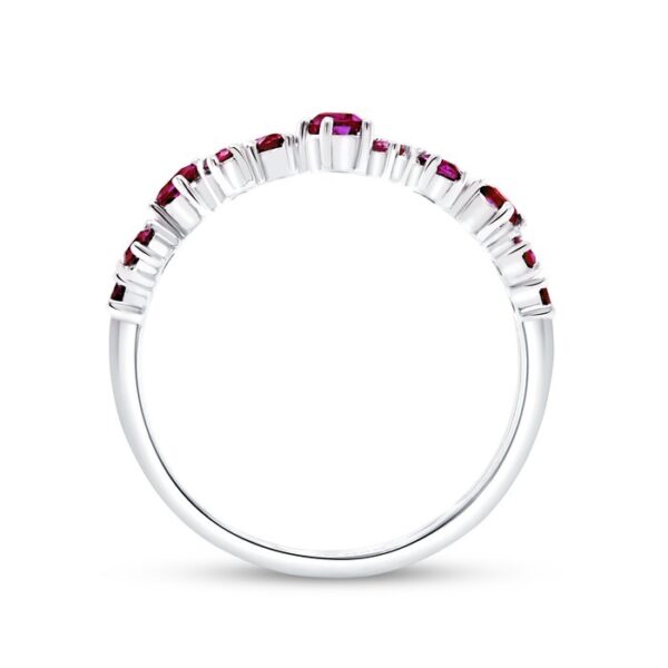 2 Row Round Fashion Ring - Image 3