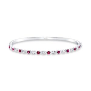 Round Ruby Stackable Bangle
