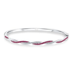 Twist Ruby Stackable Bangle