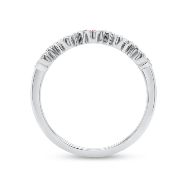 1-Row Round Ruby Fashion Ring - Image 3