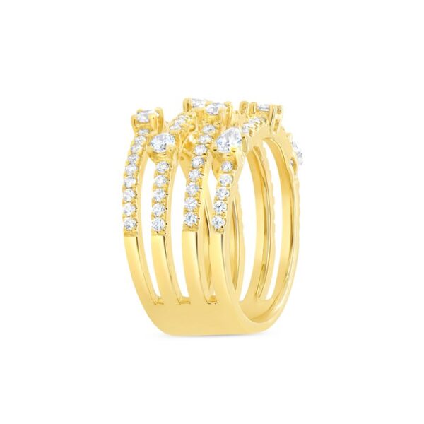 4-Row Fashion Ring - Image 2