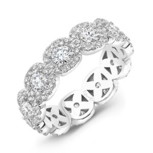 Cluster Round Eternity Ring