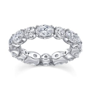 1-Row Oval Shaped Eternity Ring