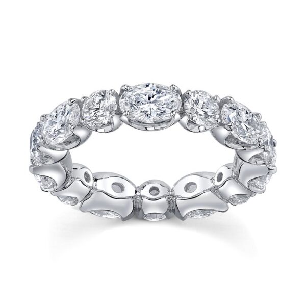 1-Row Oval Shaped Eternity Ring