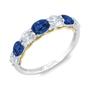 Round Blue Sapphire Fashion Ring