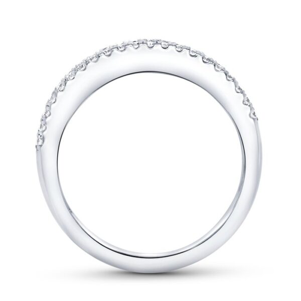 3-Row Blue Sapphire Fashion Ring - Image 3