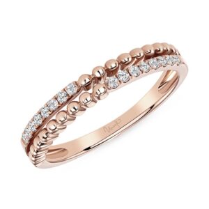 2-Row Diamond Fashion Ring