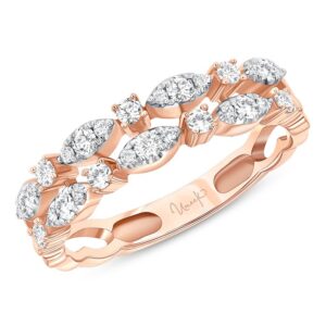 2-Row Blue Sapphire Fashion Ring