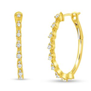 Straight Hoop Earrings