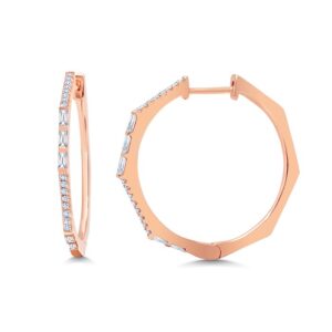 1-Row Hoop Earrings