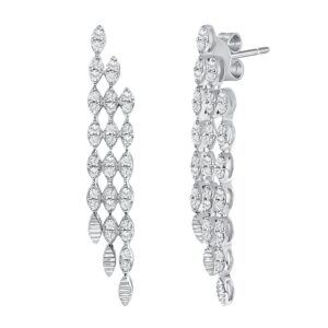 3-Row Chandelier Earrings