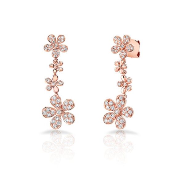 Petite Floral Drop Earrings