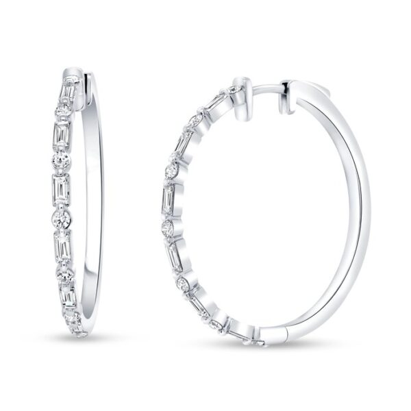 1-Row Hoop Earrings