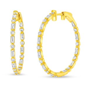 1-Row Hoop Earrings