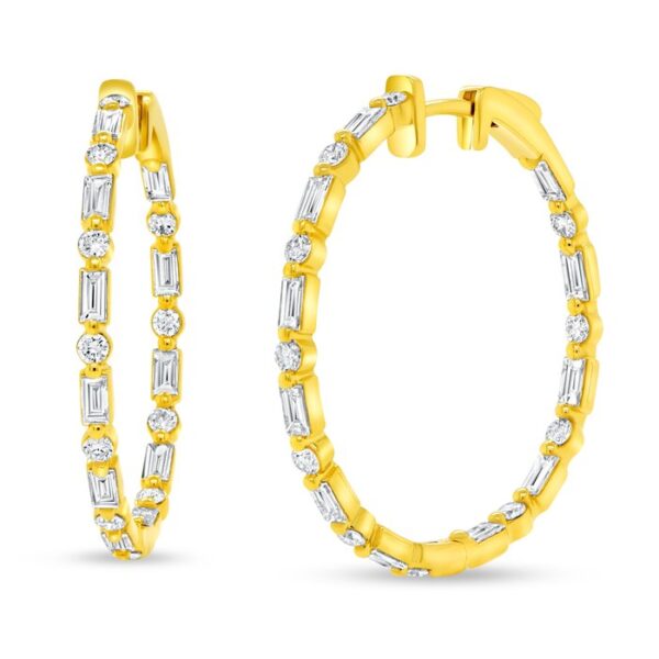 1-Row Hoop Earrings