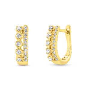 2-Row Huggie Earrings