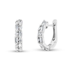 2-Row Huggie Earrings