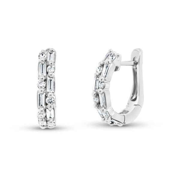 2-Row Huggie Earrings