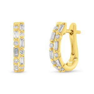 2-Row Huggie Earrings