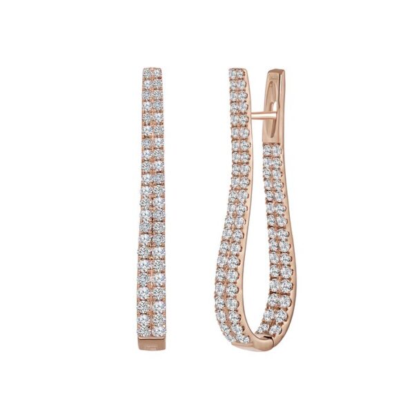 2-Row Hoop Earrings