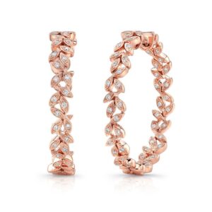 Floral Hoop Earrings