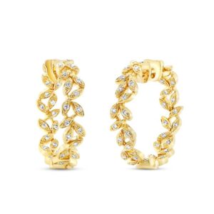 Floral Hoop Earrings