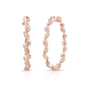 Floral Hoop Earrings