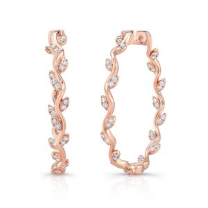 Floral Hoop Earrings
