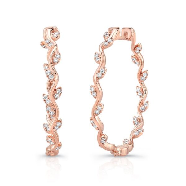 Floral Hoop Earrings