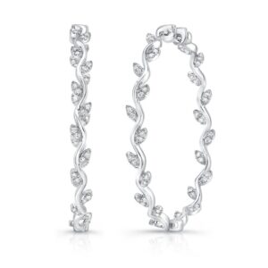 Floral Hoop Earrings